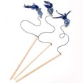 thumbnail image 1 of 3PCS Cat Teaser Wand Creative Fake Feather Fish Cat Teaser Toy Cat Training Toy, 1 of 7