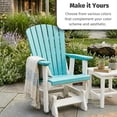 thumbnail image 6 of DutchCrafters Slat Fan Back Poly Adirondack Glider Outdoor Patio Chair, 6 of 6