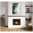 thumbnail image 3 of Kate and Laurel Green Wave Framed Canvas Wall Art by Amy Lighthall 32 x 42 Sylvie Dark Grey, Modern, Abstract, Nature Art for Wall Decor, Living Room, Bedroom, 3 of 8