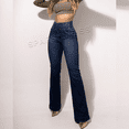 thumbnail image 5 of Pantalones vaqueros largos de cintura alta para mujer, Jeans ajustados de pierna adelgazante, ropa de calle de talla grande, ropa para todas las estaciones, 2024, 5 of 5