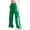 Green, variant on SERTG Girls Solid Color Wide Leg Cargo Pants Elastic Waist Kids Spring Summer Casual Loose Trousers Everyday Bottoms(Blue,7-8 Years)