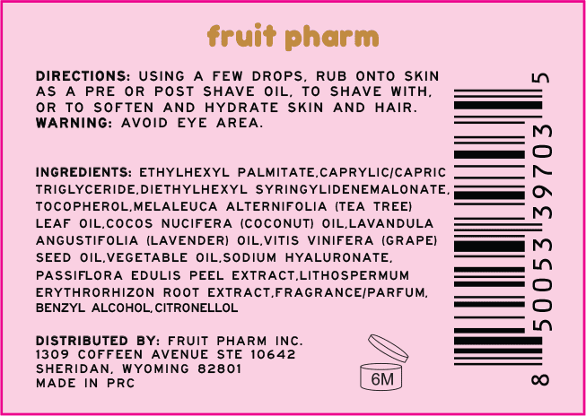 Fruit Pharm Fruit Cake After Shave Face and Body Oil for All Adult Skin Types
