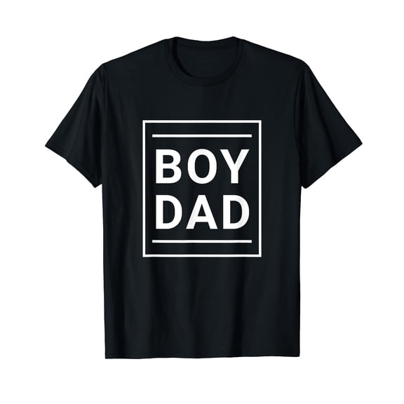 Boy Dad - Gift for Dads with Sons - Best Father - Classic Black T-Shirt