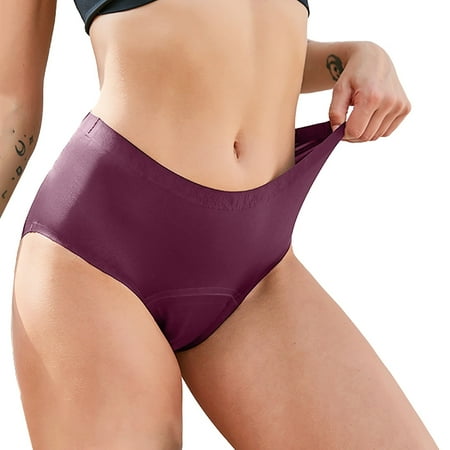 IDALL Swim Shorts Women Bathing Suit Women s Menstrual Physiological Swimming Trunks Leak Proof 4 Layer Menstrual Bikini Swim Bottoms Underwear Cheeky Underwear Womens Underwear Purple XS