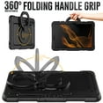 thumbnail image 3 of for Samsung Galaxy Tab S8+ Plus/S7 FE/S7+ Plus Case 12.4 inch, 360 Rotating Shockproof Cover with Stand, Handle, Shoulder Strap (SM-X800/T730/T970), Black, 3 of 7