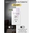 thumbnail image 2 of Night Lights Auto Sensor Purple Lavender Plug-in LED Nightlights Lamp Dusk to Dawn for Living Room, Bedroom, Bathroom, Stairways Wall Decor, Spring Flower Butterfly Buffalo Plaid Night Light, 2 of 9
