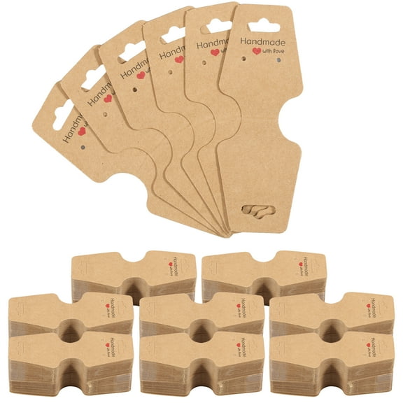 800Pcs Bracelet Display Cards Self Adhesive Paper Necklace Cards Jewelry Packaging Selling Card Hanging Necklace Holder Cards for Keychain Earring Hair Band