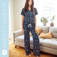 thumbnail image 5 of Hello Mello Breezy Does It Soft Lounge Pajama Pants, Sunset Spritz (Women's), 5 of 8