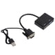 thumbnail image 5 of VGA a VGA de alta definición Multimedia interfaz Splitter Converter soporte Dual Display AdapterBlack, 5 of 8