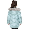 thumbnail image 3 of SOLOCOTE Girls Winter Coats Hooded Sherpa Lined Lightweight Jacket Thick Warm Puffy Waterproof Windproof Cotton Shiny Jackets, 3 of 8