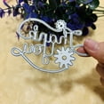 thumbnail image 3 of Metal troquelado TOLOVIS Thank You Floral Feliz Navidad, 3 of 6