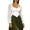 White, variant on Women Puff Sleeve Square Neck Zip up Medieval Top Pirate Costume Halloween Cosplay Halloween Costume Women, Size XL