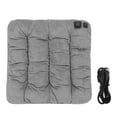 thumbnail image 2 of Heated  Cushion, Easy Operation Heated Chair Pad USB Power  for Office Gray, 2 of 7