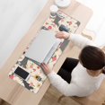 thumbnail image 3 of Long Mouse Pads for Desk,Schnauzer Dog and Pioneer Flower Desk Mats on Top Of Desks, Desk Mouse Pad Extra Large with 3mm Non-Slip Base and Stitched Edge for Gaming,Office,Work,Home 31.5"x11.8", 3 of 6