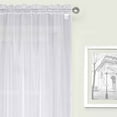 thumbnail image 2 of Crystal 2-Pack Sheer Rod Pocket Window Panel, Black, 52x84 Inches, 2 of 5