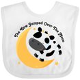 thumbnail image 3 of Inktastic Cow Jumped over the Moon Boys or Girls Baby Bib, 3 of 4