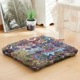 thumbnail image 5 of Dutch Velvet Square Meditation Floor Pillow 22in, Boho Yoga Cushion for Home Seating and Relaxation, 5 of 7