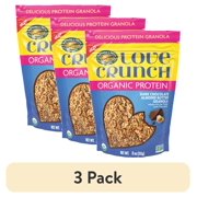 (3 pack) Love Crunch Organic Granola, Chocolate & Almond Butter Protein, 11oz Pouch