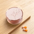 thumbnail image 6 of 1 Pc 3 Compartment Small Pill Box, Moisture Proof Case, Travel Organizer for Pocket Purse, Pill Holder Dispenser, Daily Portable Vitamin Container, Fish Oil and Supplement Storage, 6 of 6