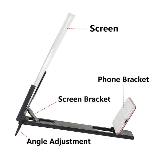 Loupe Pliante 14 Pouces 3D Protection contre les Radiations pour Écran de Téléphone Mobile
