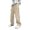 Khaki_002, variant on Cargo Pants Men Casual Lightweight Baggy Wide Leg Pants Y2K Sweatpants Drawstring Elastic Waist Trousers with pockets Khaki XL