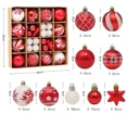 thumbnail image 3 of 42/44 piezas de bolas navideñas de colores en caja, colgantes para decoración del árbol de Navidad, decoración navideña para el hogar, regalos de Año Nuevo, Navidad 2023, 3 of 5