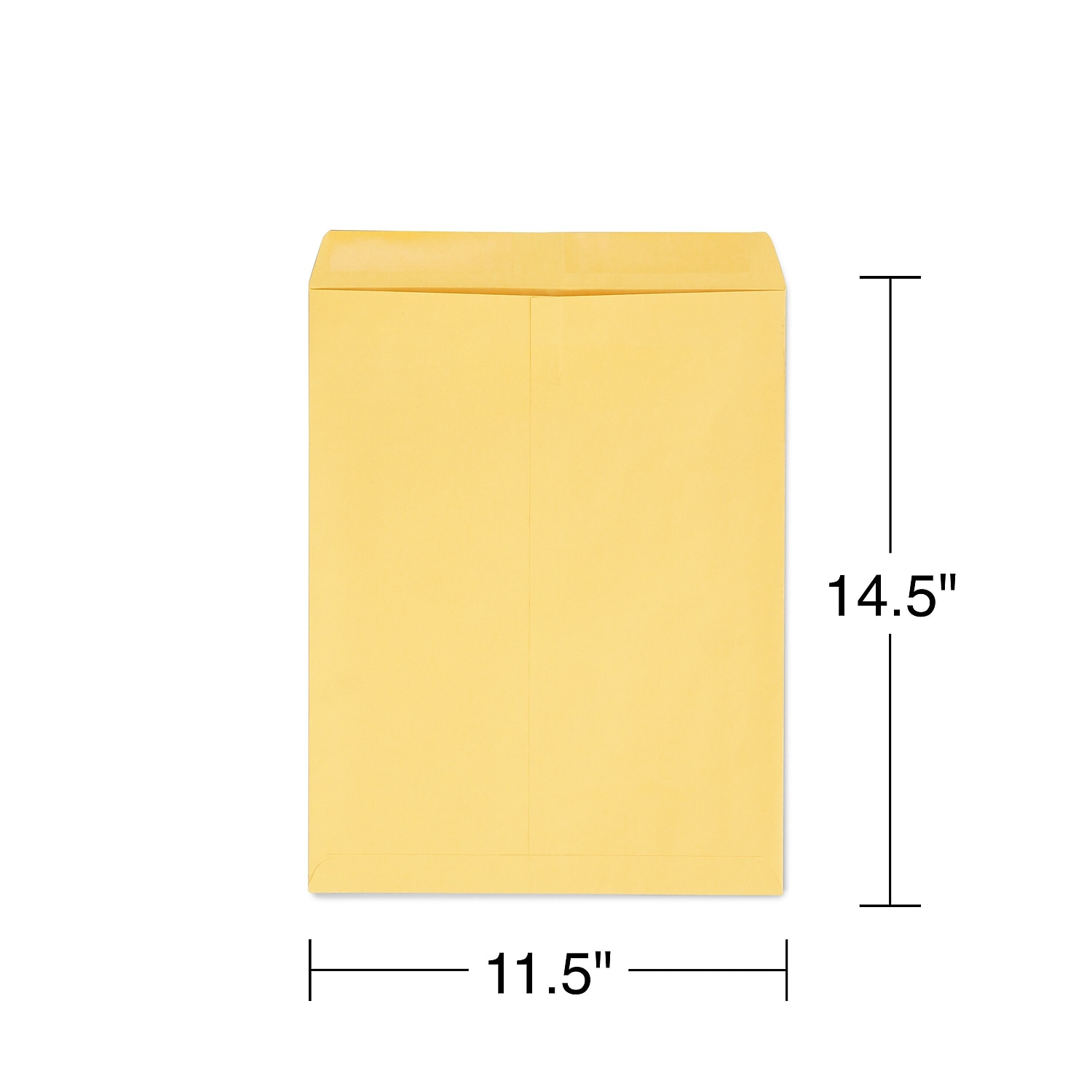Staples Gummed Kraft Catalog Envelopes 11.5" x 14.5" Brown 100/Box (SPL534776)