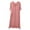 Pink, variant on Jalioing T-Shirt Nightdress for Women Short Sleeve Nightgown Crew Neck Long Sleepwear Pajamas Dress (Large, Purple)