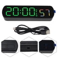 thumbnail image 4 of Led Display Rectangular Alarm Clock Temperature Humidity Display Timer, 4 of 9