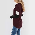thumbnail image 4 of Women Pullover Hoodie, Color Blocking Pullover Long Sleeve Top Easy Pairing Comfortable And Breathable Soft Fabric For Office Work ANGGREK Cocina, Decoración y Otros, 4 of 5