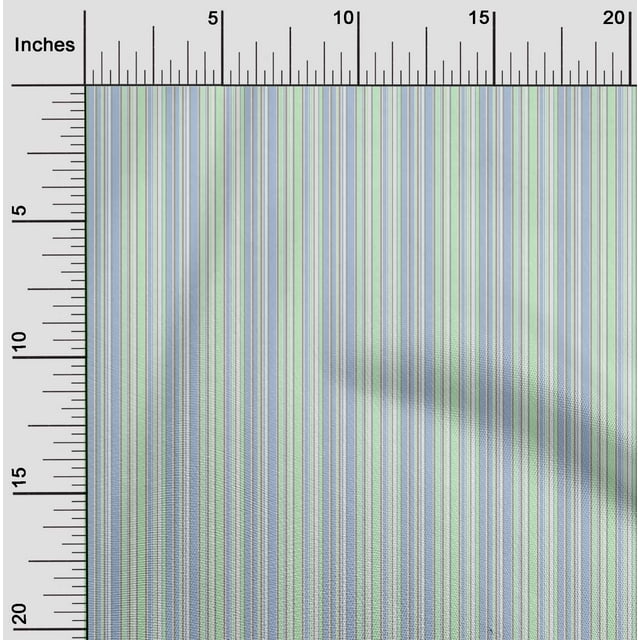 oneOone Cotton Poplin Fabric Multicolor Stripe Printed Fabric 1 Yard 56 Inch Wide