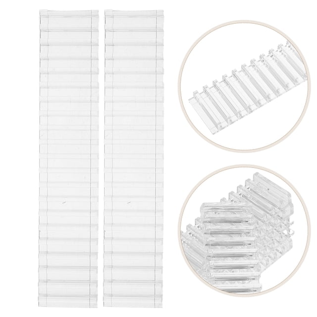 FOMIYES 6Ud Divisores De Estante Acrílicos Para Hogar Con Base Transparente Y Antideslizante Para Orden