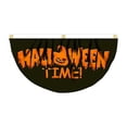 thumbnail image 2 of Halloween Bunting Fan Flag Happy Halloween Bunting Flag Ghost Pumpkin Half Fan Banner Decoration for Holiday Indoor Outdoor Yard Decoration (A), 2 of 6