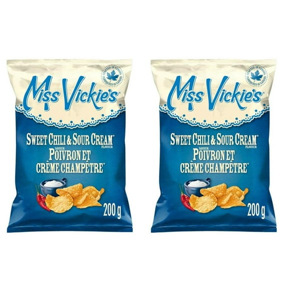 Miss Vickie's Sweet Chili & Sour Cream Flavor Potato Chips, 200g (2 Pack)