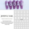 thumbnail image 3 of 10 hojas de pegatinas para uñas, pegatinas autoadhesivas blancas para uñas, mariposas con luz de estrellas, decoraciones de manicura DIY para mujeres y niñas, 3 of 5
