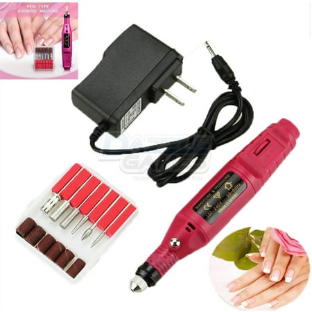 TekDeals Nail File Drill Kit Electric Manicure Pedicure Acrylic Portable Salon