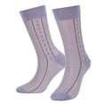 thumbnail image 2 of Spencer Mens Silk Sheer Nylon Dress Socks Ultra Thin Business Striped Socks, 5 Pairs, 2 of 9
