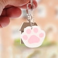 thumbnail image 4 of BRIGHTFUFU 2Pcs Cat Paws Shaped Key Covers Soft Silicone Identifier Rings For Daily Essentials White, 4 of 8