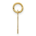 thumbnail image 2 of 14K Yellow Gold Charm Pendant Themed 17 mm 8-11 Small Script Initial N, 2 of 3