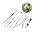 thumbnail image 4 of Kit de cuchillos de herramienta de capón de pollo de acero inoxidable, instrumento veterinario para aves de corral, 4 of 9