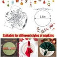thumbnail image 4 of Christmas Napkin Rings Set of 6 Snowflake Metal Napkin Holder Xmas Napkin Buckle for Holiday Party Dinner Wedding Banquet Dinning Table Settings Decoration, 4 of 7
