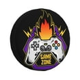 thumbnail image 1 of XMXY Fire Flames Arcade Game Spare Tire Cover, Universal Waterproof Cover for Jeep RV Tire Wheel Protection, 17 inch, 1 of 8