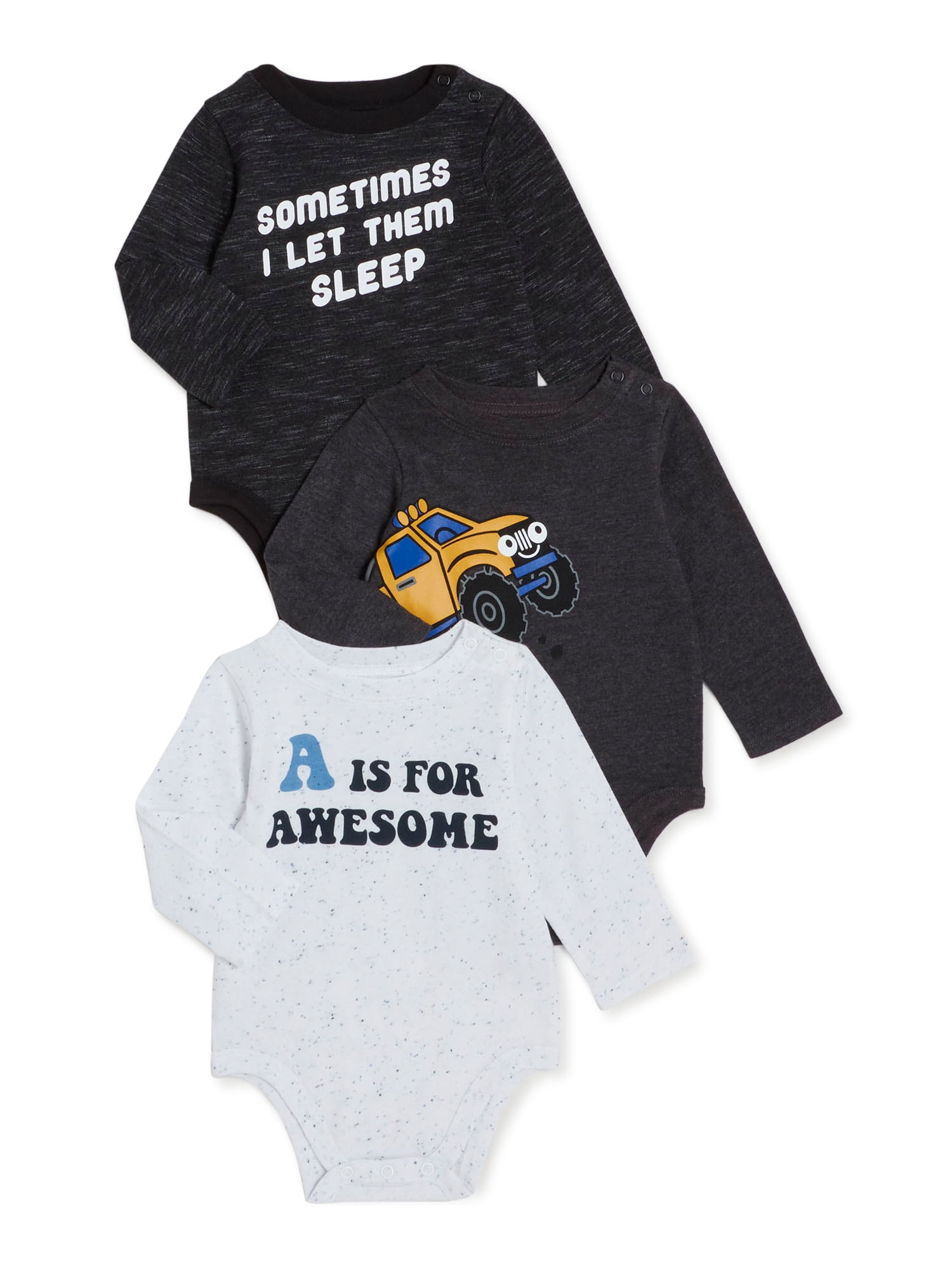 Long sleeve bodysuit baby multipack Clearance