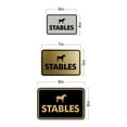 thumbnail image 5 of Signs ByLITA Classic Framed Stables Sign (Navy Blue / White) - Small, 5 of 6