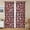 Christmas Plaid Snowflake Dot Pattern, variant on Christmas Plaid Deer Tree Pattern Sheer Curtains, Voile Drapes with Dual Rod Pocket, Airy Sheer Gifts for Housewarming Holiday,42"x63"