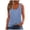 Blue, variant on Tank Tops for Women Lightweight Loose Fit Scoop Neck Casual Plain Flowy Sleeveless Shirt Summer Outfits