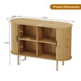 thumbnail image 1 of Kojooin 47 in Mid-Century Modern Sideboard Buffet Cabinet with Sliding Door Storage for Kitchen or Entryway, 1 of 9