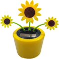thumbnail image 1 of Flor de baile solar Girasol Baile solar Juguetes solares Juguetes accionados Coche Columpio Baile Juguete Coche Decoración del alféizar de la ventana Coche de vacaciones Tablero de instrumentos O, 1 of 5