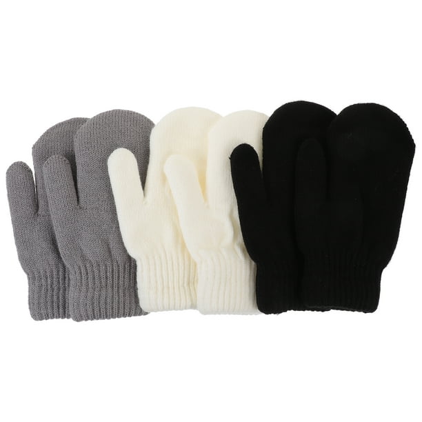 3 pares de guantes de invierno para mujer, guantes con forro cálido, guantes gruesos para exteriores