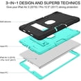 thumbnail image 3 of REQO iPad Air 3rd Generation Case, iPad Pro 10.5" 2017 Case, 3 Layers Heavy Duty Rugged Shockproof Kickstand Protective Tablet Case Cover for iPad Air 3 10.5" 2019 /iPad Pro 10.5" 2017, 3 of 8